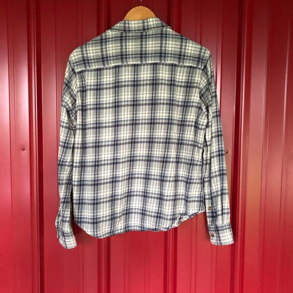 Pact Top Plaid Organic Cotton Button Up Flannel Sz S Pockets Soft Cozy - Picture 2 of 8
